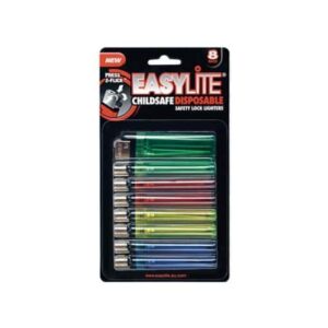 Easylite Child Safe Lighter – 8 Packs